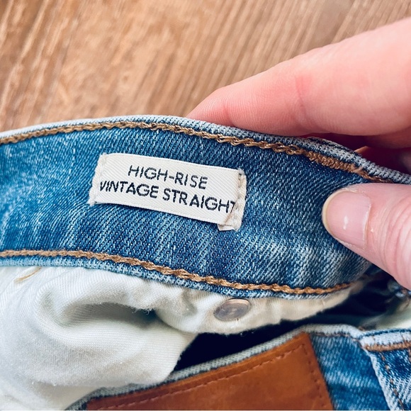 J. Crew High-Rise Vintage Straight Blue Jeans 32 - Picture 7 of 7